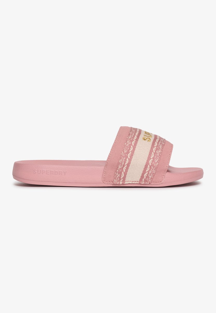 Superdry Webbing Interest Slippers Vrouw Ash Rose