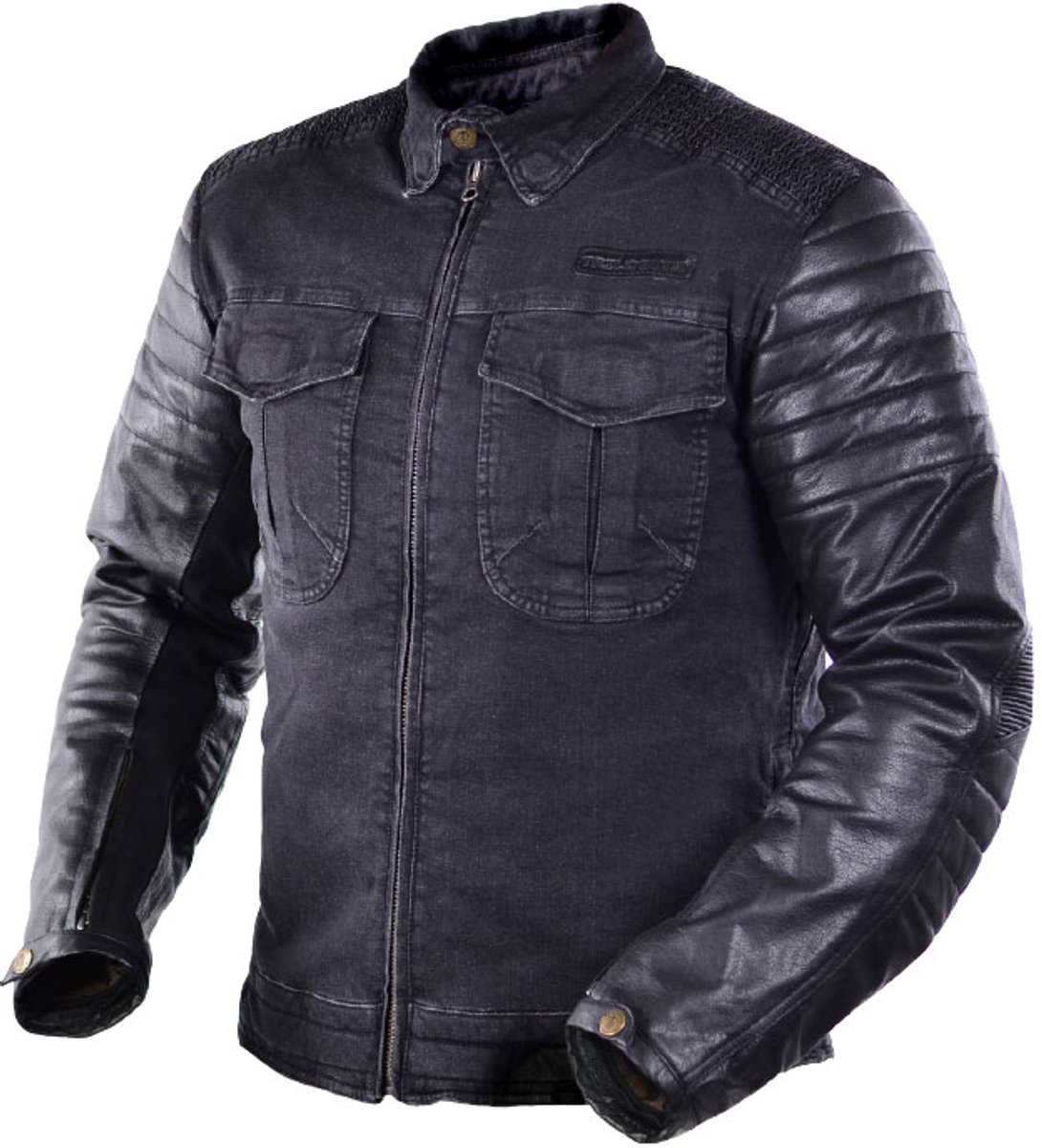 Trilobite 964 Acid Scrambler Denim Jas Man Zwart -