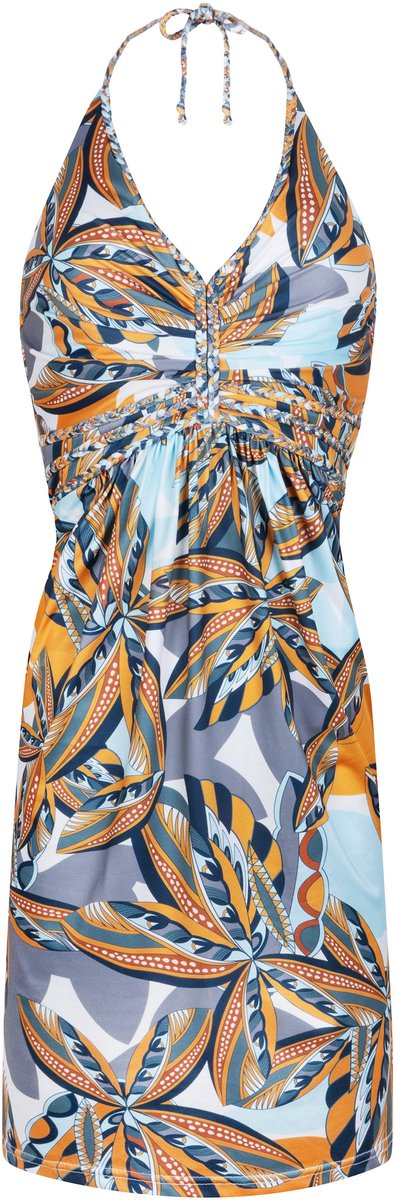 Chic by Lirette - Korte halter jurk Palm - Caribbean Jungle - S