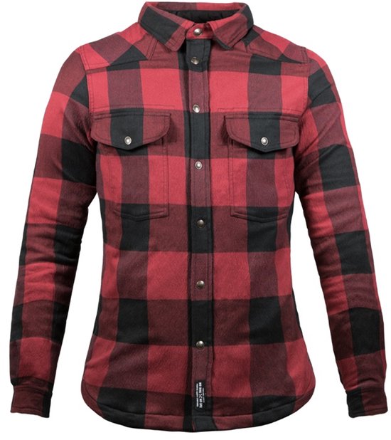 John Doe Motoshirt Lady Rood Zwart XTM - Maat M -