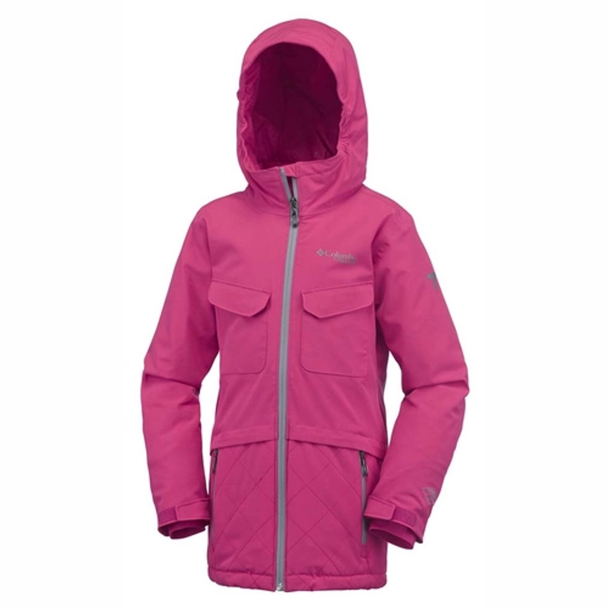 Ski Jas Columbia EmPOWder Jacket Kids -L Grijs