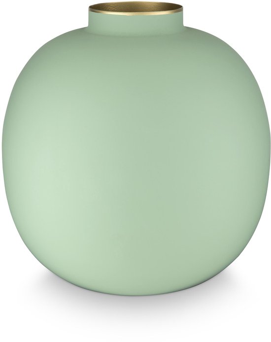 Pip Studio - Vase à fleurs - Accessoires de maison - Vase vert - Métal - 23cm