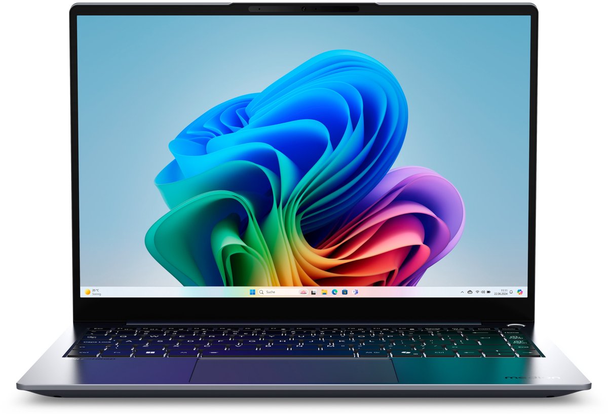 MEDION SPRCHRGD MD62637 - 14 inch - Qualcomm Snapdragon X Elite - 16 GB - 512 GB - Copilot+ PC