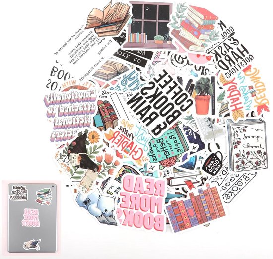 BAOK Mini-3D-stickers - Waterdichte telefoonhoesstickers,4 stuks