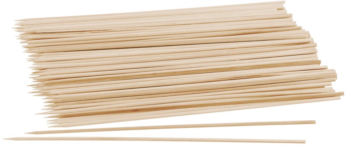 Set van 100 houten spiesjes 20 cm Fackelmann Nature