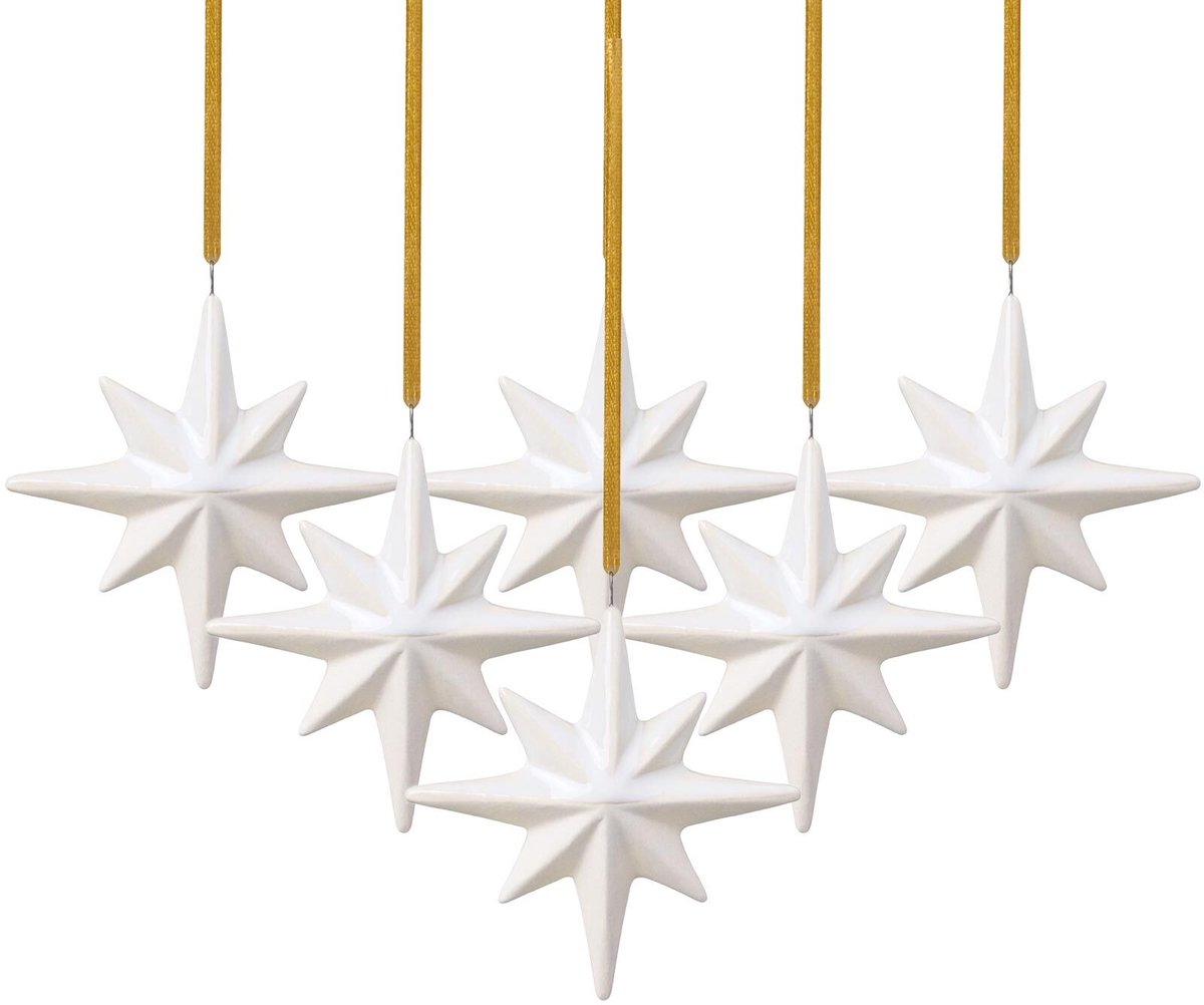 Ornamente Stern Winter Glow Set van 6