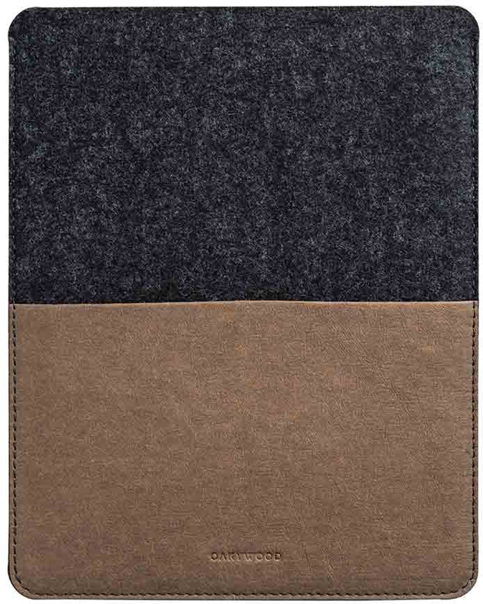 Oakywood iPad Sleeve Wolvilt - Antraciet - Compatible met 12.9" iPad Pro