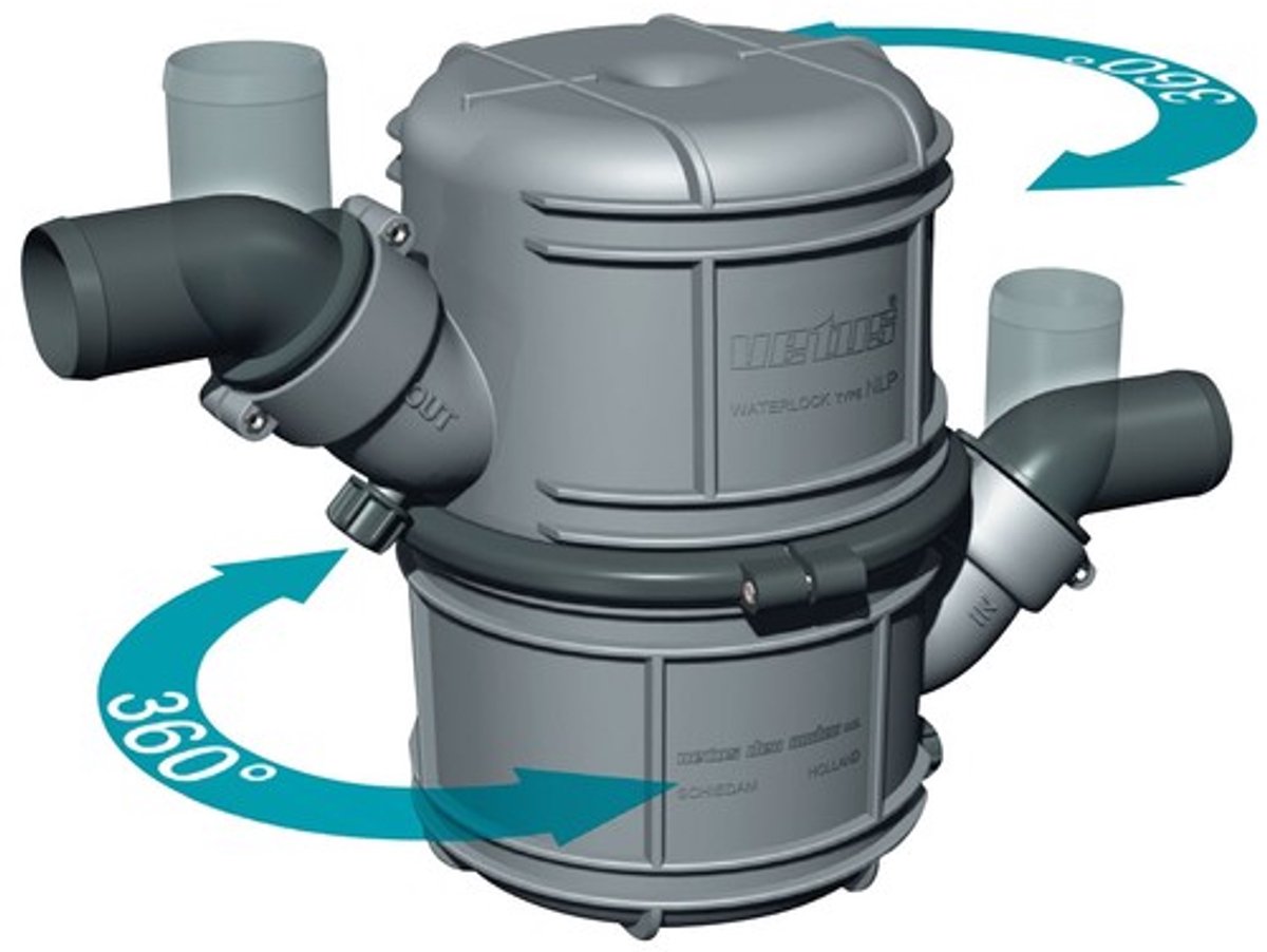 Waterlock geluiddemper Vetus 40 mm