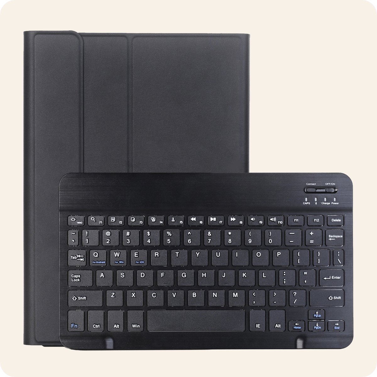 Hoesje - Geschikt voor Apple iPad Air 2025/2026 (M3/M4) - 13 inch - Keyboard Book Cover - Toetsenbord Case - Hoes - Zwart — cadeau in Telefoon & Tablet - foto 6