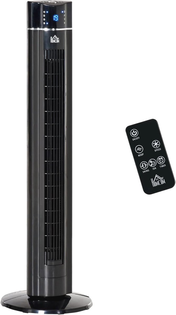 2-in-1 ionisatorventilator met afstandsbediening - Oscillerend, stil en krachtig voor optimale luchtcirculatie