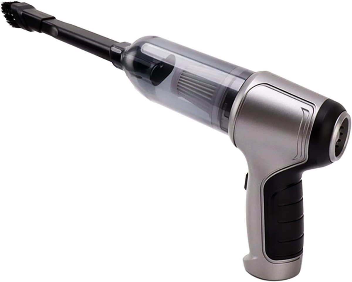 Draadloze handstofzuiger met hoge zuigkracht en lange batterijduur, USB-oplaadbaar, ideaal voor huis en auto