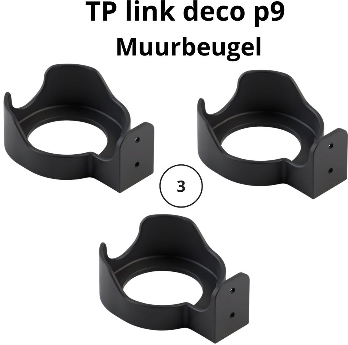 Muurbeugel (set van 3) geschikt voor TP link deco p9