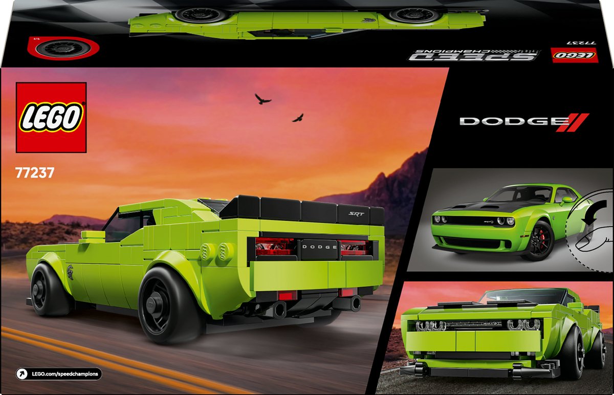 LEGO® Speed Champions Dodge Challenger SRT Hellcat Sportauto - 77237 — afbeelding 9