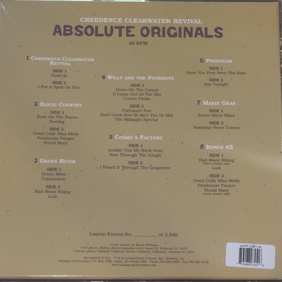 Creedence Clearwater Revival Absolute Originals - CCR Box Set
