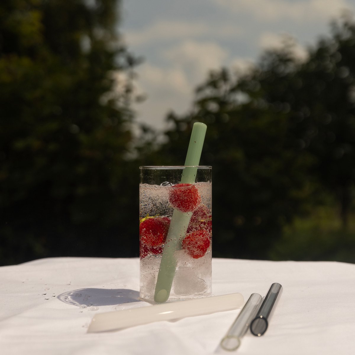 Glazen Bubble Tea Rietjes 21 cm set van 4 – Dikke herbruikbare smoothie straws voor Boba & IJsdrank – alternatief voor rvs & siliconen rietjes – incl. borstel – plasticvrij – melk glas mint groen wit grijs transparant glazen straw — cadeau in Koken & Dineren - foto 3