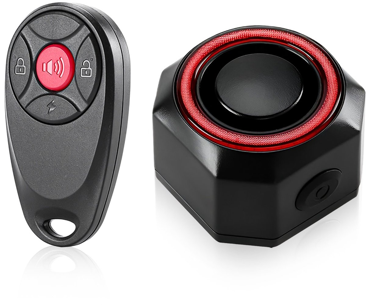PROKING Alarmsysteem met achterlicht - Fiets alarm - Multifunctioneel - Met afstandsbediening - Beugel aan stuur - Waterdicht - Voertuig beveiliging - Alarm met sensor - Rood licht