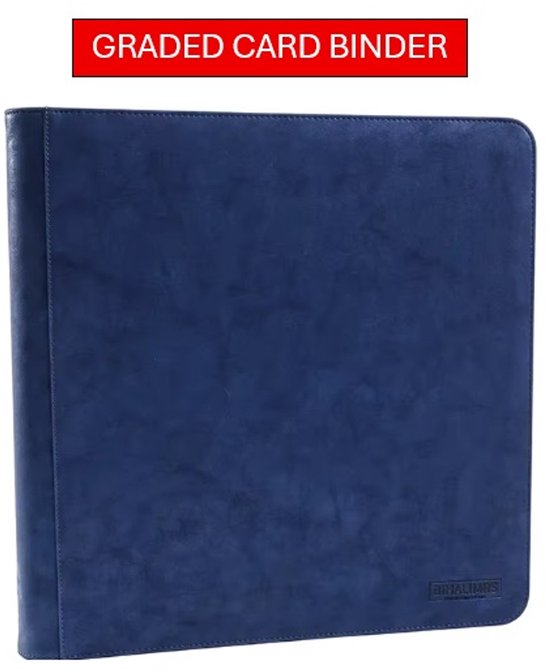 Graded Card Binder  Toploader - Blauw  Voor 40 Slabs  2x2 Indeling   Met... | bol