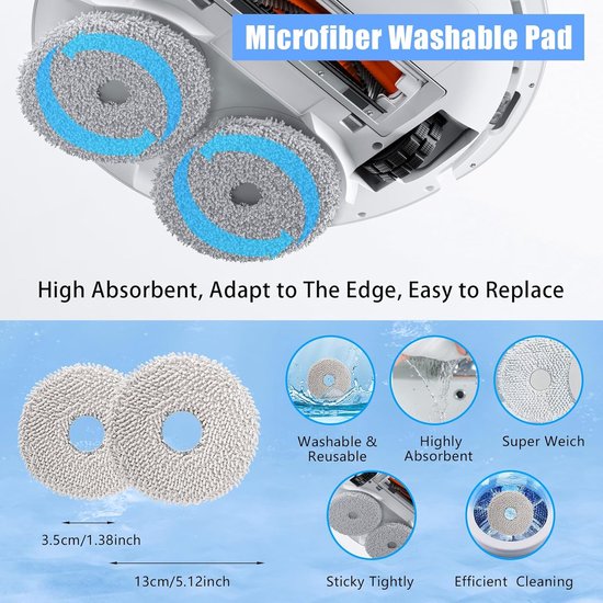 Lot De 4 Nettoyants Solides Pour Robot Laveur ECOVACS DEEBOT N30 / N30 PRO - 30 Jours D'autonomie