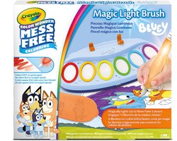 Crayola - Color Wonder Magic Light Brush - Bluey - Vlekvrije Verfset - Creatieve activiteit en cadeau voor kinderen vanaf 3 jaar