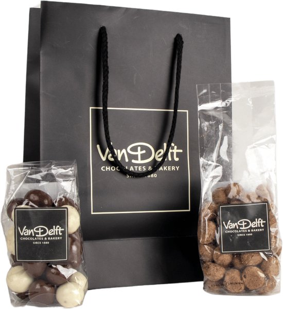 Van Delft - Cadeauset glutenvrije pepernoten - Kruidnoten Cadeau - Personeelsgeschenk - Sinterklaas geschenk