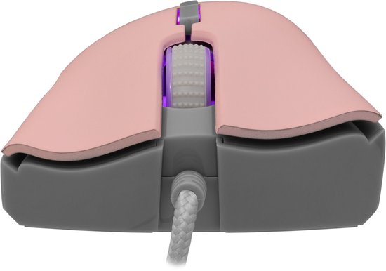 Baracuda LOBSTER RGB | Bekabelde Gaming Muis | USB-A | 6400 DPI | Roze
