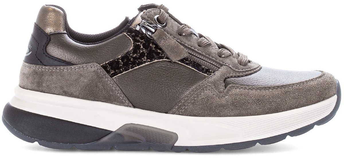 Gabor Rollingsoft Sneaker Bruin Brons Combi 76.847.62