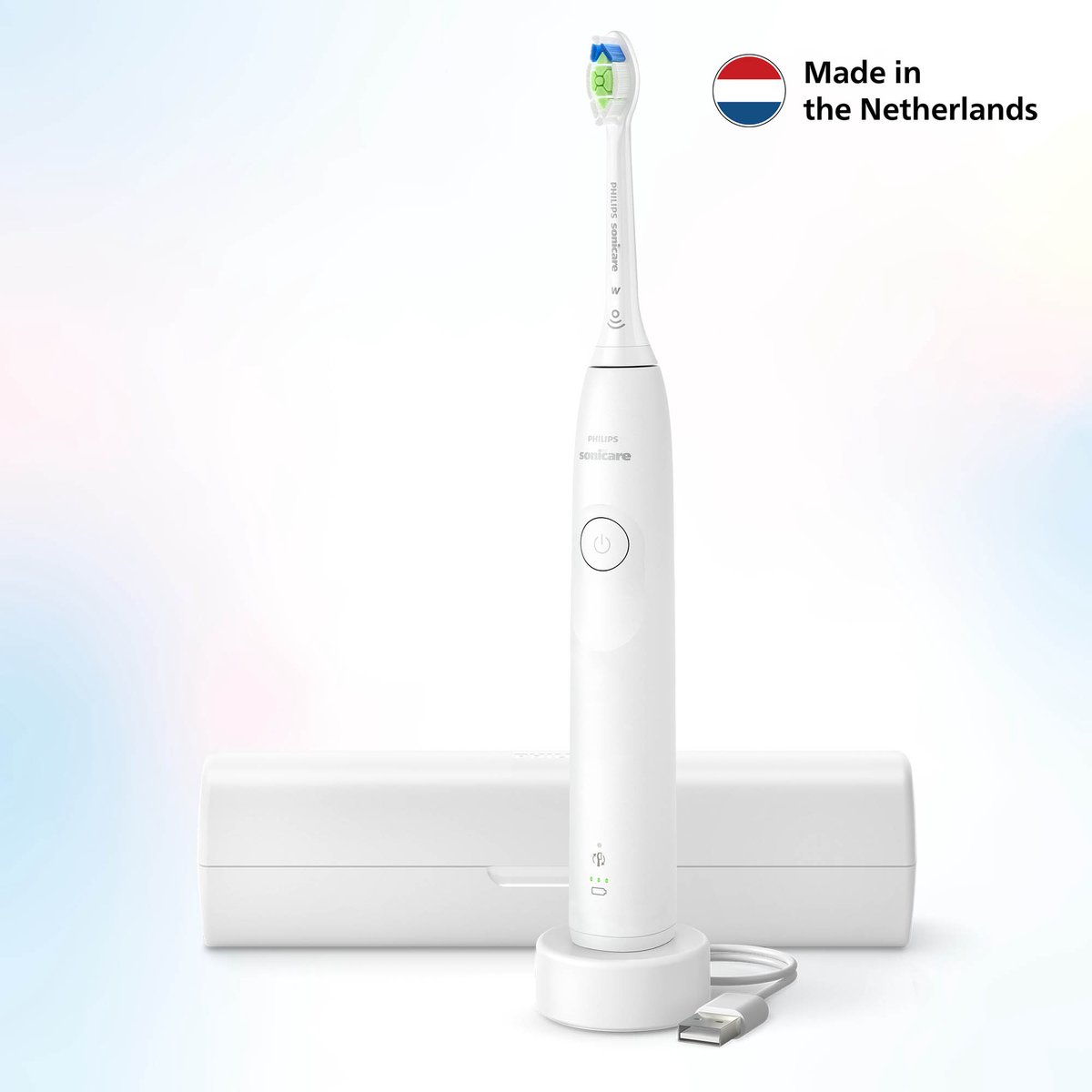 Afbeelding 2 van Philips Sonicare 5300 Series - Elektrische Tandenborstel - Wit - Reisetui - Wittere tanden - HX7108/02