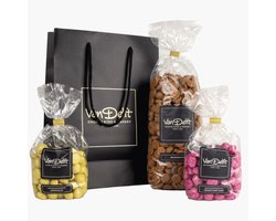 Van Delft - Cadeauset met kruidnoten (500gr), kwarktaart kers en limoncello - Kruidnoten Cadeau - Personeelsgeschenk - Sinterklaas geschenk