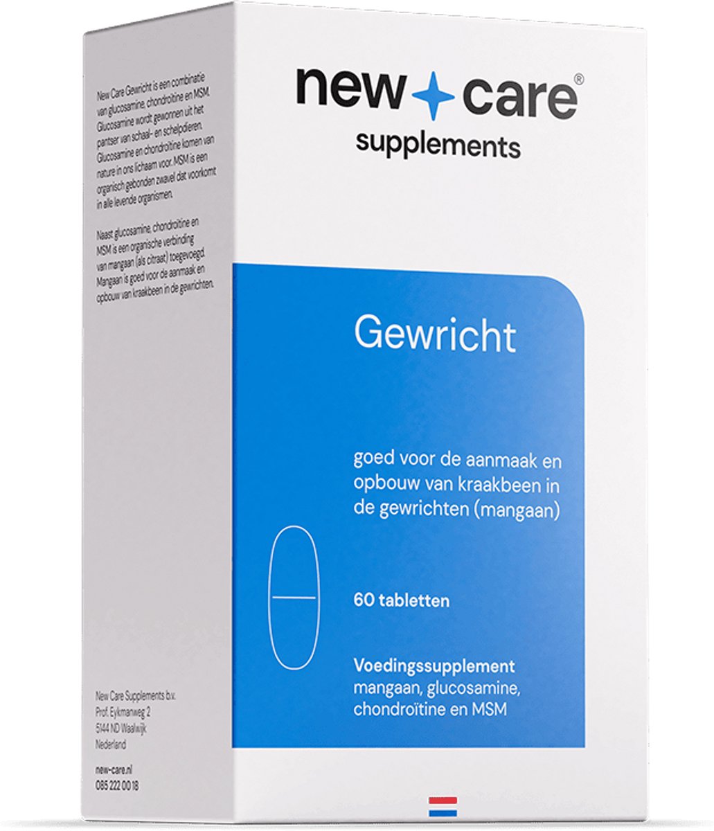 Goedkoopste New Care Glucosamine chondroïtine MSM mangaan - gewrichten - NZVT - 60 tabletten