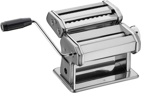 Gourmet Manual Pasta Machine - Stainless Steel, 19.5 x 12.5 x 12.5 cm, 9 Dough Levels, Ideal for Dough Plates, Narrow and Wide Pasta — afbeelding 2