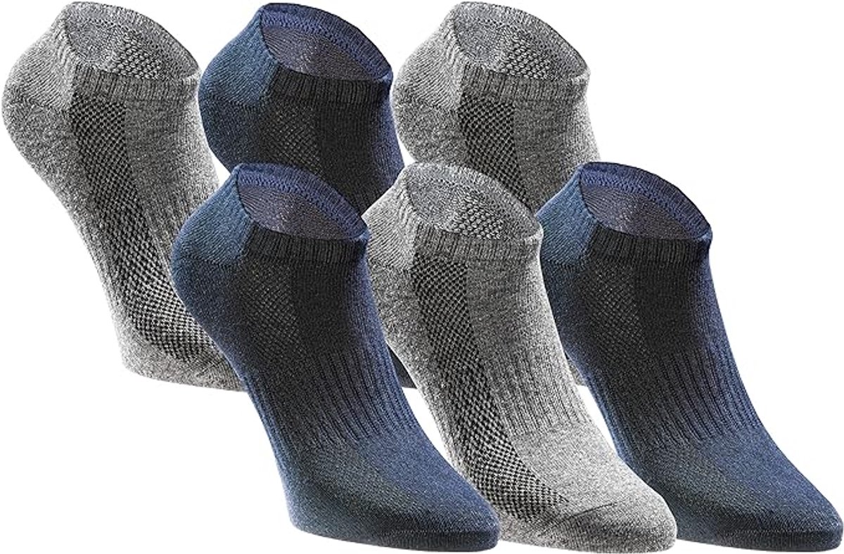 Sokken Tastic 6-pack Giftbox Grijs-navy Mix - 35/38
