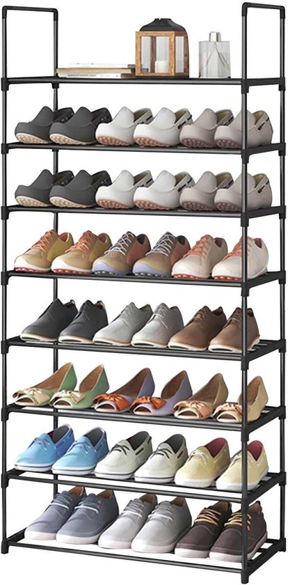 HEM Deur Hanger Organizer Incl Haken - 16 Vakken - Over De Deur Schoenenrek Multifunctionele Opberger Voor Schoenen Accessoires Speelgoed Grijs Mesh