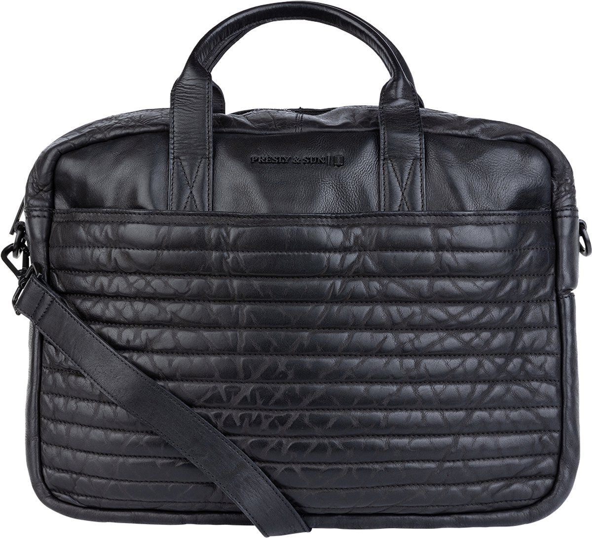 Presly & Sun Heren - Leren tas - Black