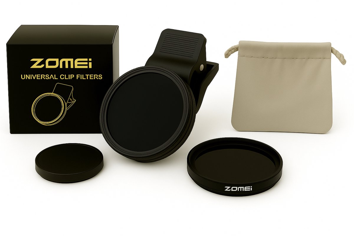 Zomei 52mm Polarisatiefilter CPL Lens Filter Set - Polarisatie Lensfilter met Lensclip