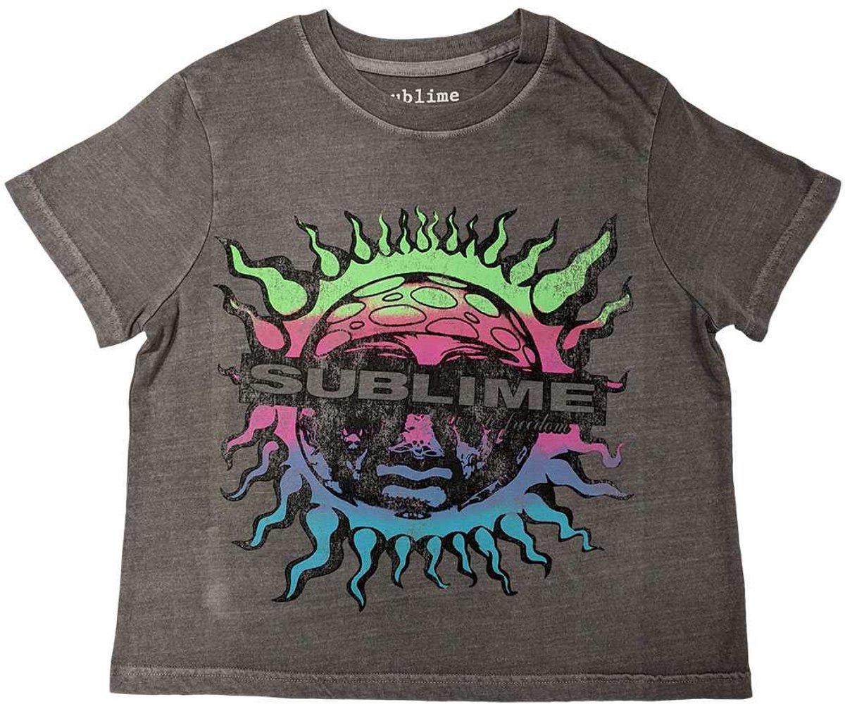 Sublime - Gradient Sun Crop top - 2XL - Grijs