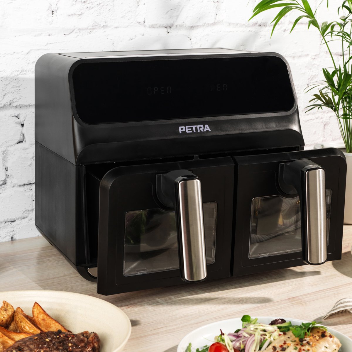 Afbeelding 2 van Petra - Dual Airfryer - 7.6L - Raamlades - 10 Functies - 1700W