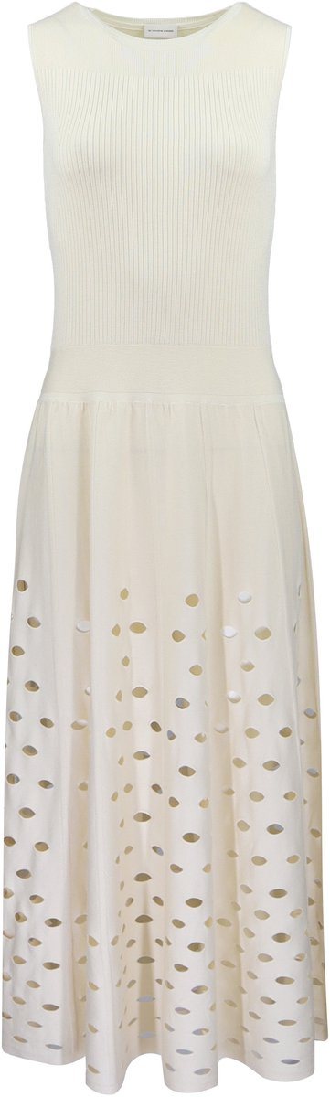 By Malene Birger • midi jurk in ecru • maat XS