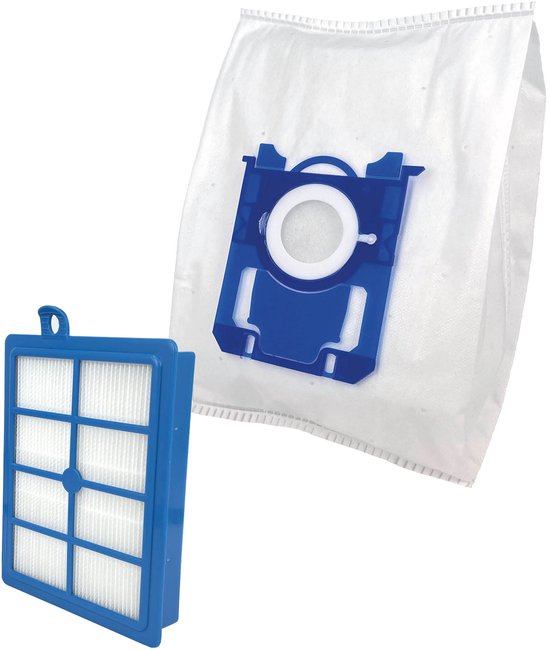 Multaparts® stofzuigerzakken geschikt voor AEG / Philips / Electrolux S-BAG -5 stuks + HEPA filter - | Made in Europe | Passend in o.a. AEG VX6, VX7, VX8, 6000 serie, GR201 of Philips Active, PowerPro, PerformerPro, PH99, FC8021/03, FC8021/05