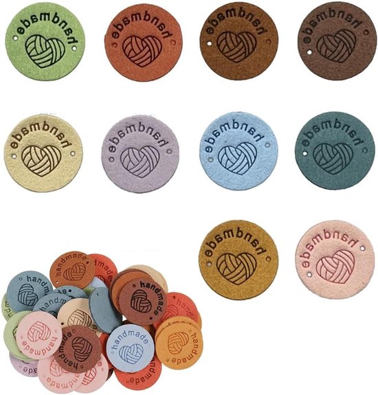 200 Stuks Lichtgeel 200 Stuks Handgemaakte Labels Om Op Te Naaien
