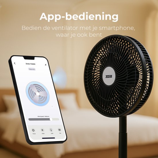 Itszedar Zedar FA600 Ventilator Staand - APP besturing en afstandsbediening ...