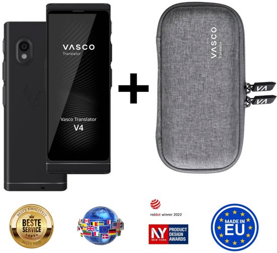 Vasco Translator V4 Onyx Black + Vasco hoes - taalvertaler - Vasco - €379,00