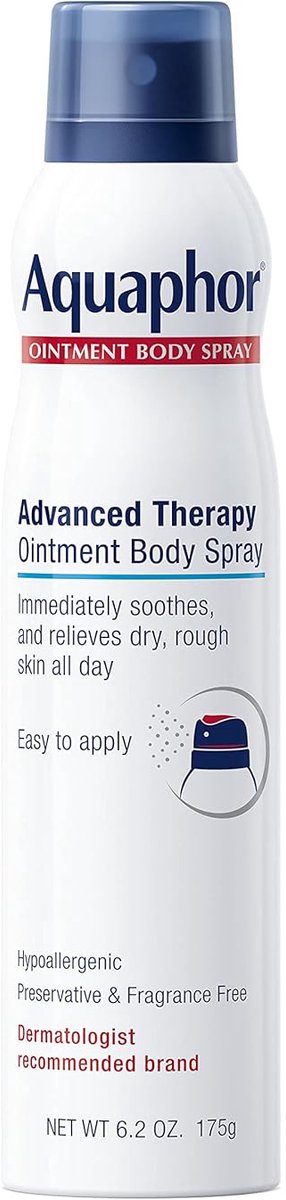 Aquaphor Verzachtende Huidverzorgingsspray – Hydraterende Body Spray voor Droge of Gevoelige Huid – 175 g