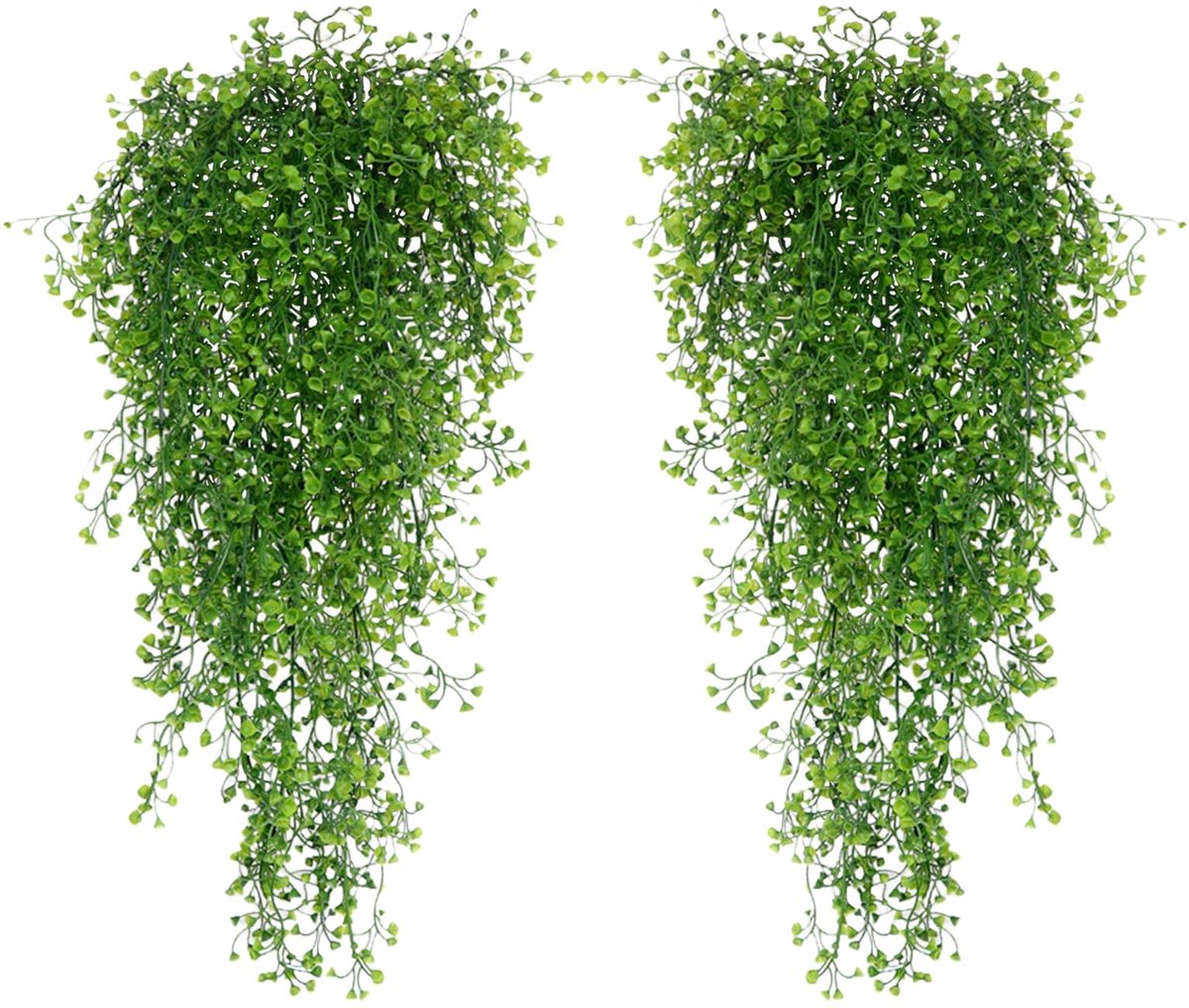 Ibenzoa Levensechte Groene Kunsthangplanten Set voor Diverse Ruimtes thuis en op kantoor