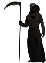 Costume de Faucheuse – Adultes – Comprend une faux et des Gants – Vêtements d'Halloween