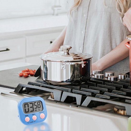 SMAHEAT Fitness-Timer mit Stoppuhr-Taste, geeignet für Schule/Prüfung