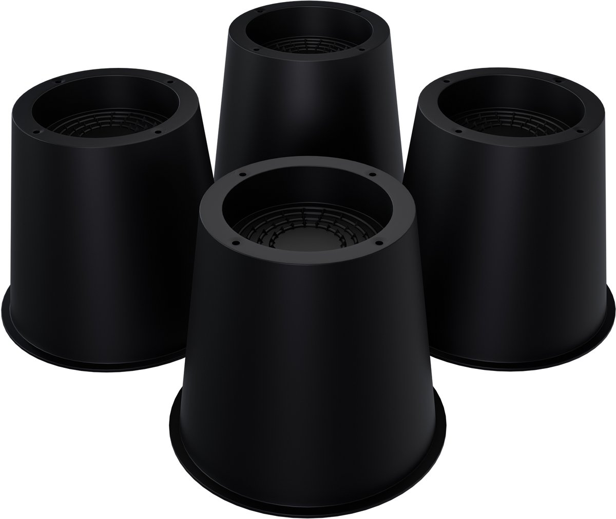 Aufun Bedverhogers 8 stuks – Ronde meubelverhogers – Tafelverhogers – Meubelverhoger voor bank, bureau, sofa, tafel