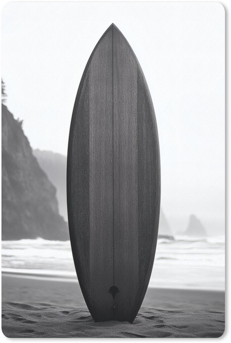 Muismat 18x27 cm - Mousepad Surfplank - Zand - Zee - Muismatten