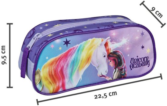Undercover Unicorn Academy etui multicolor voor kinderen.
