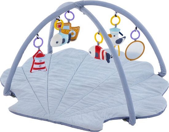 Foto: Luvion babygym seaside met baby speelmat baby gym met sensorisch speelgoed