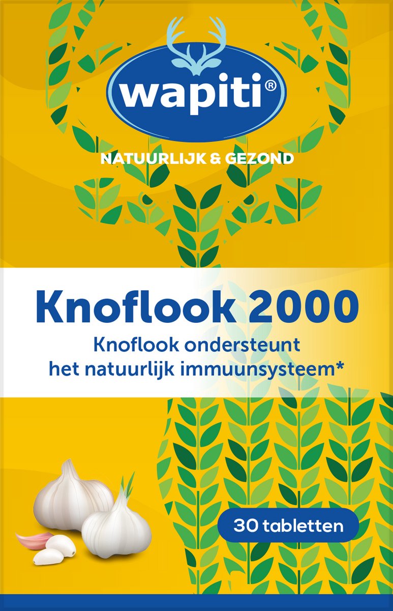 Goedkoopste Wapiti Knoflook 2000 30 Tabletten